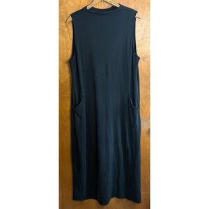 Pure J. Jill Luxe Tencel High Neck Knit Maxi Dress Oversized Lagenlook Boho XL